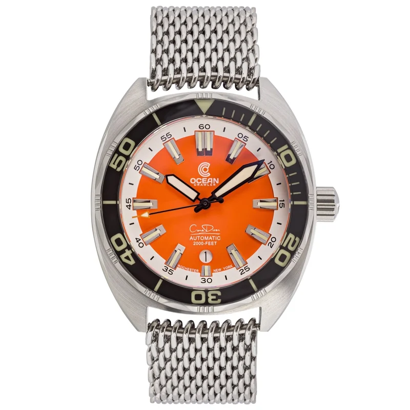 Ocean Crawler Core Diver V3 - Orange Dial