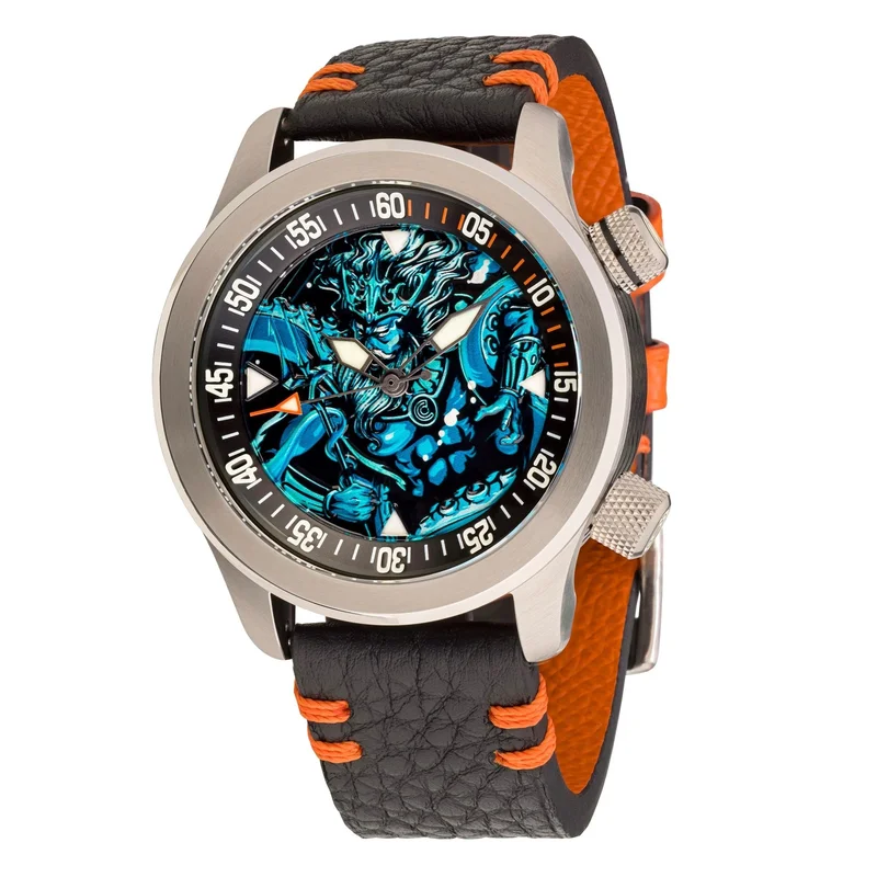 Ocean Crawler Neptune Mythic 2023 - Black Strap/Black Case Ring
