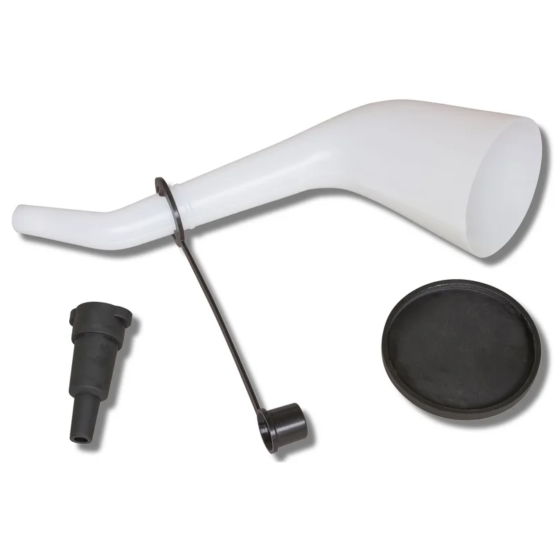Offset Funnel with Spout Cap and Lid
