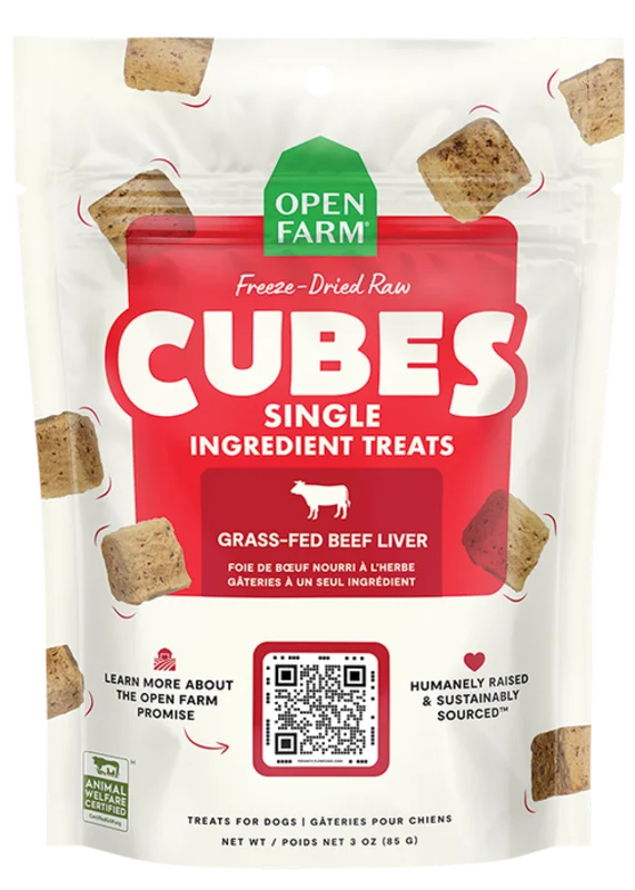 Open Farm Freeze Dried Raw Single Ingredient Beef Liver Treat