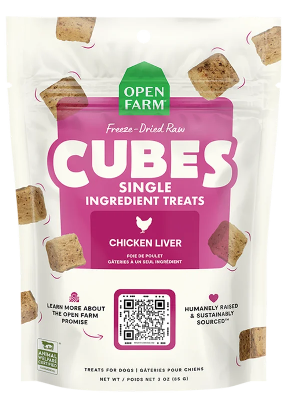 Open Farm Freeze Dried Raw Single Ingredient Chicken Liver Treat