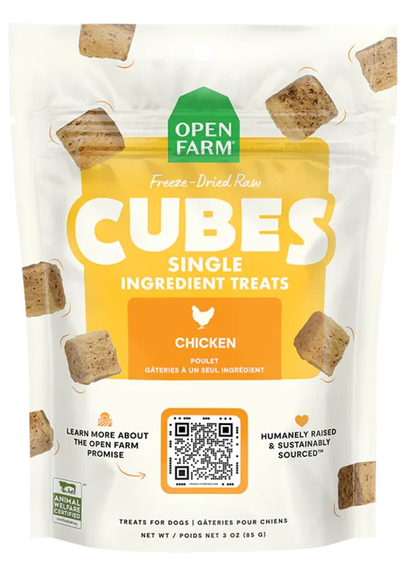 Open Farm Freeze Dried Raw Single Ingredient Chicken Treat for Dogs
