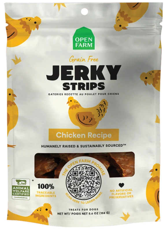 Open Farm Grain-Free Chicken Jerky Strips Dog Treats