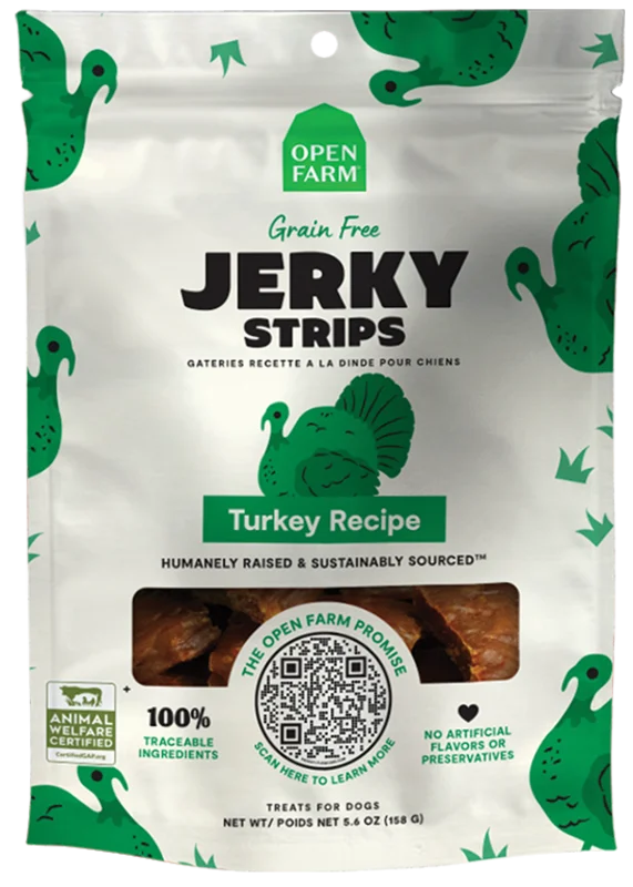 Open Farm Grain-Free Turkey Jerky Strips
