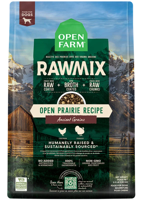 Open Farm Open Prairie Ancient Grains RawMix for Dogs