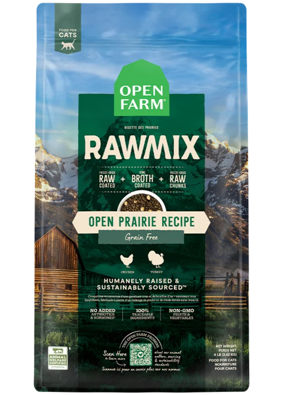 Open Farm Open Prairie Grain-Free RawMix for Cats