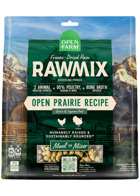 Open Farm RawMix Open Prairie Freeze Dried Raw Recipe for Dogs