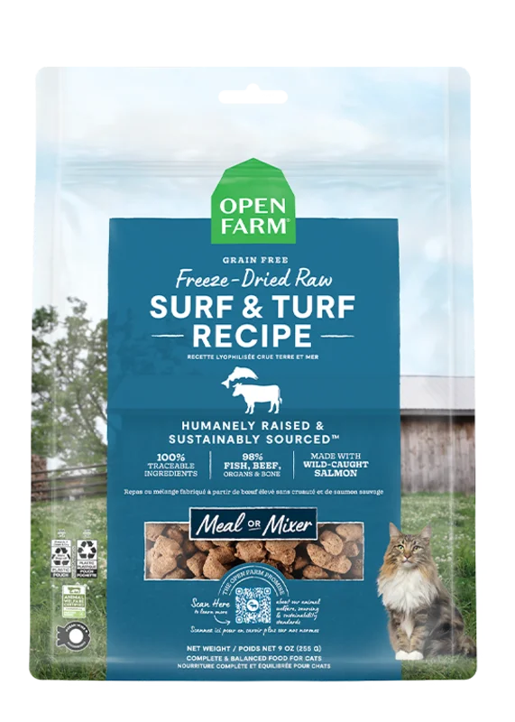 Open Farm Surf & Turf Freeze Dried Raw Cat Food