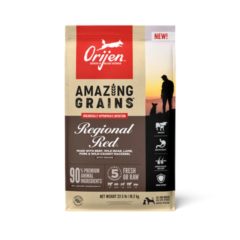 ORIJEN Amazing Grains Regional Red Dry Dog Food