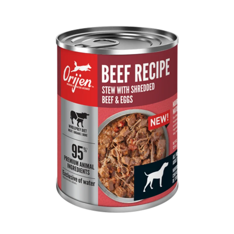 ORIJEN Beef Recipe Stew with Shredded Beef and Eggs Wet Dog Food