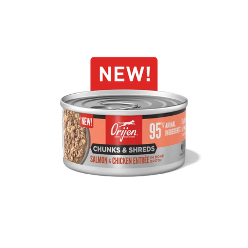 Orijen Chunks & Shreds Salmon & Chicken Entre Wet Cat Food