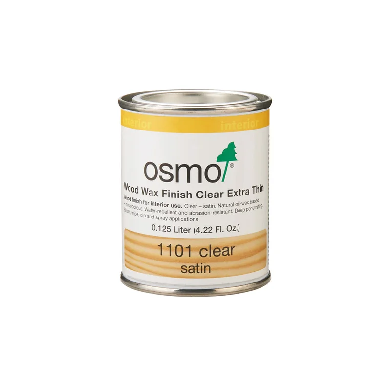 OSMO Wood Wax Finish Clear 1101 Extra Thin - 0.125L