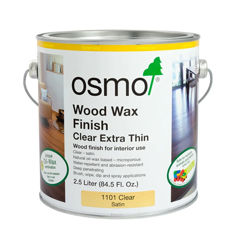 OSMO Wood Wax Finish Clear 1101 Extra Thin - 2.5L
