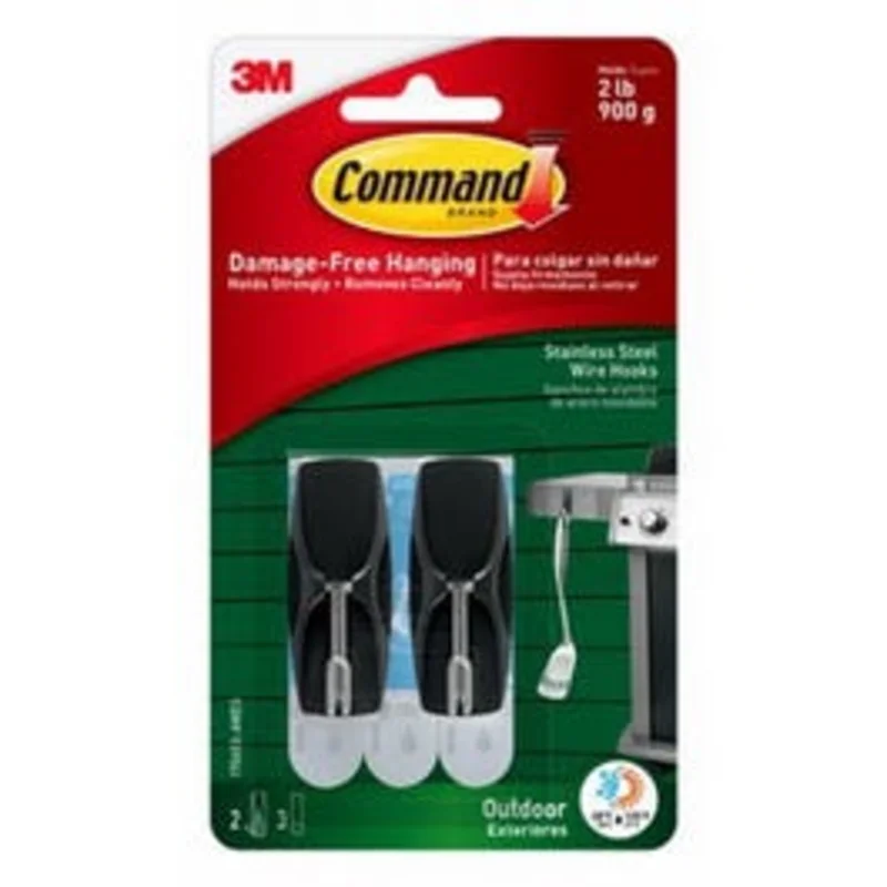Outdoor Wire Hooks, Stainless Steel, 2-Ct.