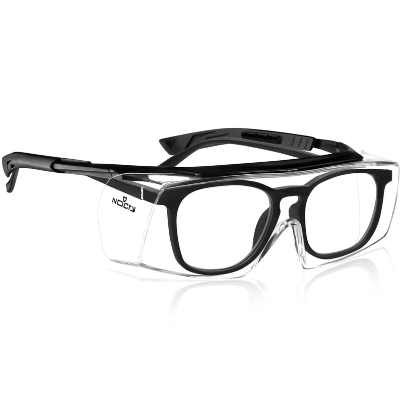 OverSpecs Pro Anti-Fog Over-Glasses Safety Glasses Black & Black