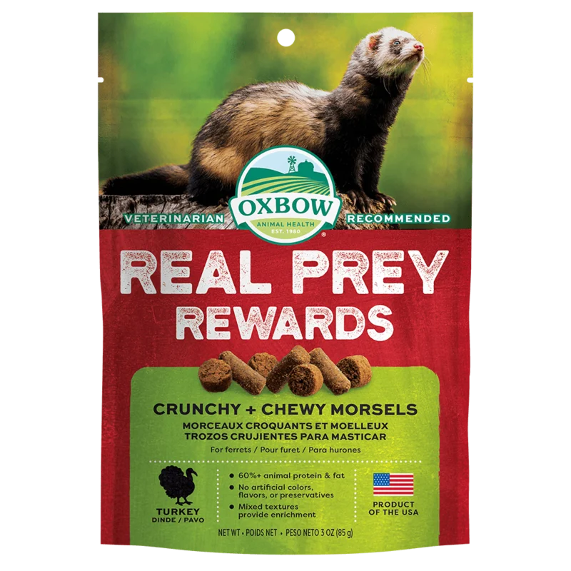Oxbow Animal Health Real Prey Rewards Ferret Treats Turkey