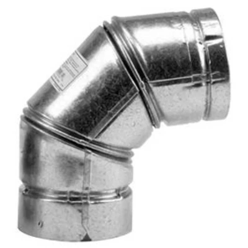 Pellet Stove Elbow, 90 Degree, Type L, 4-In.