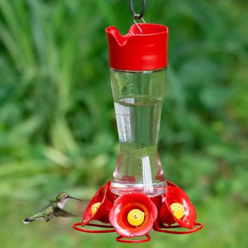 Perky-Pet Favored Pinch-Waist Glass Hummingbird Feeder
