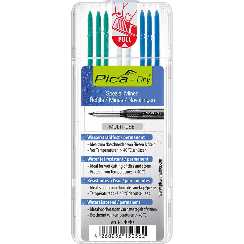 Pica-Dry Water Jet Resistant Special Refills - Multi-Color
