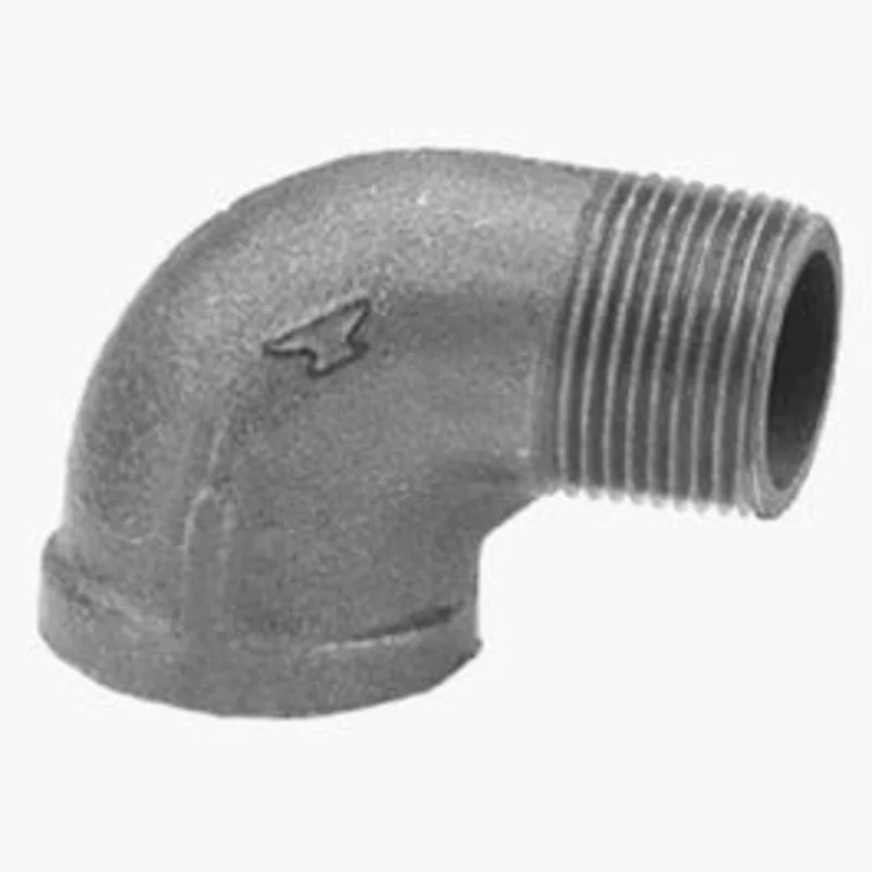 Pipe Fitting, Street Elbow, 90 Degree, Black, 2-In.