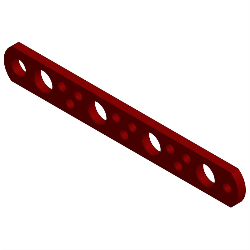 PN 20032-03 - BRACES, AL, FLT, .75 X .25 @ 7.5