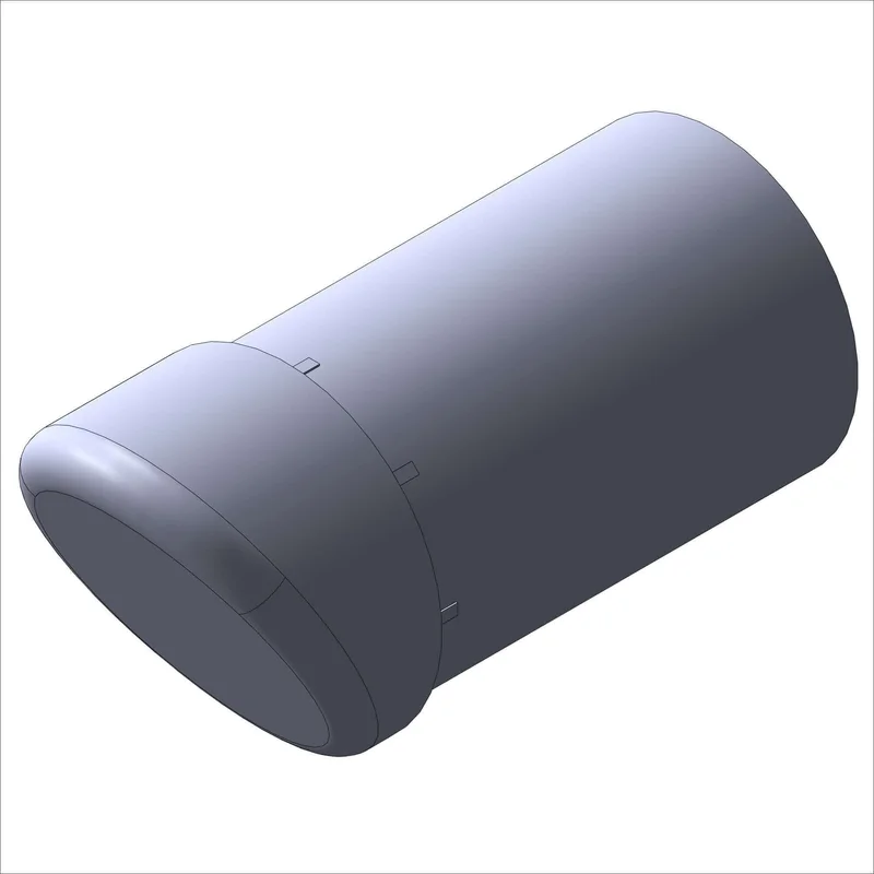 PN 3000 - C-STAND LEG FOOT, PLASTIC 1.0 DIA., 30 DEG