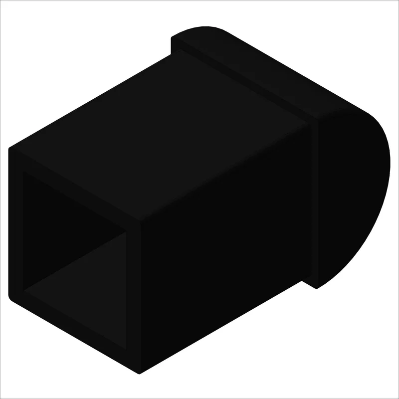 PN 3020 - FOOT, BLK, FITS 1.0 SQ, #16
