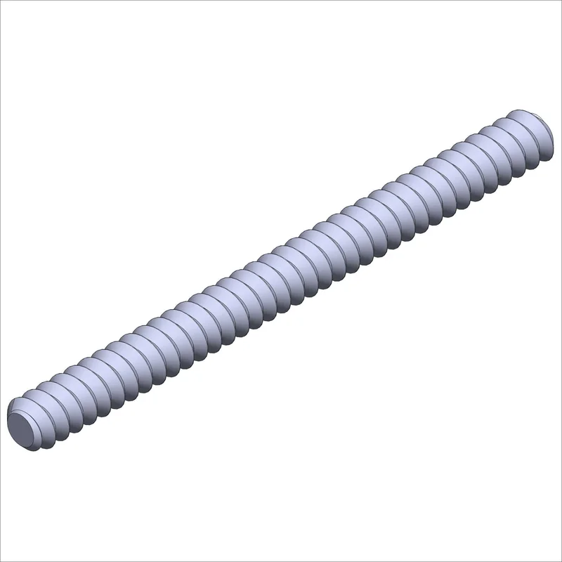 PN 32-0007 - STUD, SS, 3/8-16, @3.7"