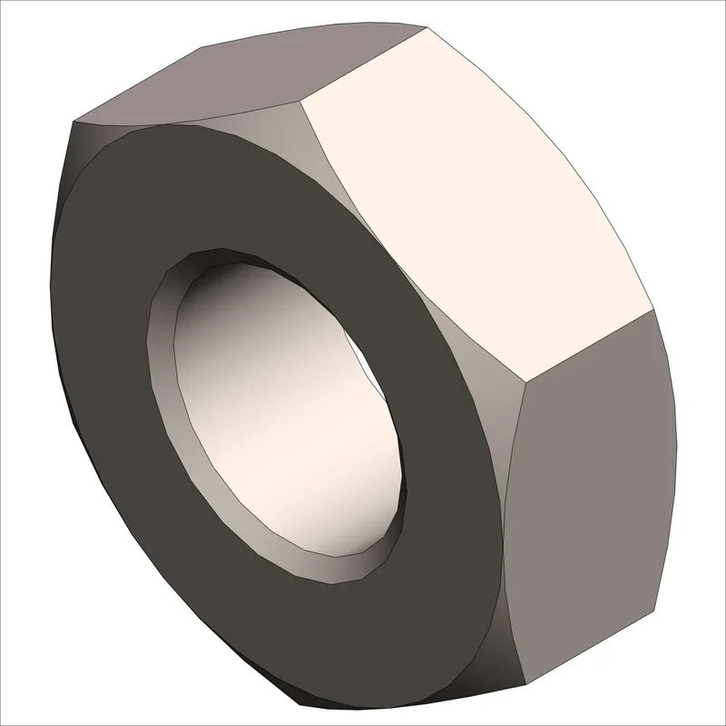 PN 6443/100 - NUT HX JAM 5/16-24-LH