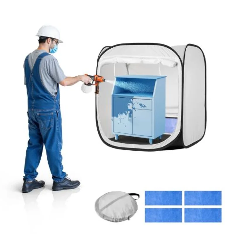 Pop-Up Spray Paint Tent 28.328.529.5 in with Mesh Door