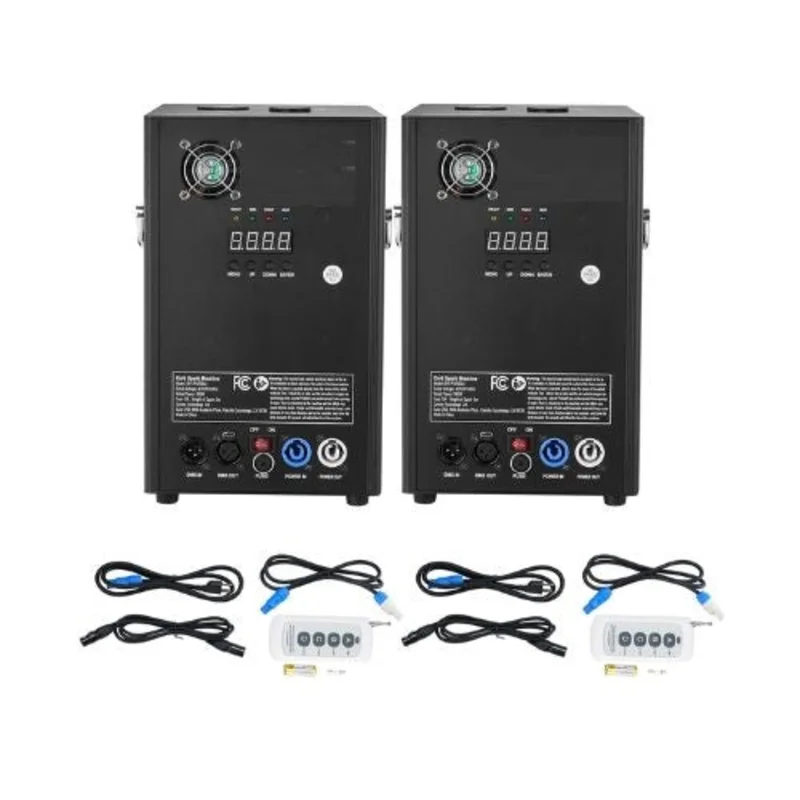 Portable 500W Indoor Cold Spark Fireworks Machines Remote and LED Screen for DJ Stage & Weddings