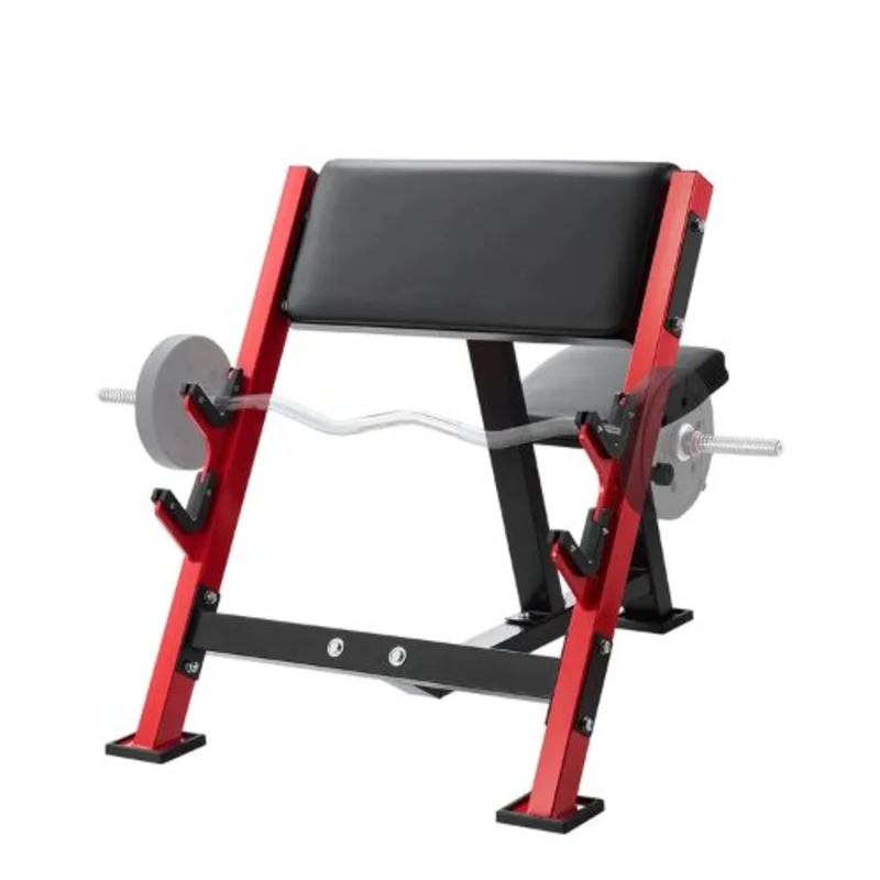 Preacher Curl Bench 660lbs Max Load Strength Training Equipment Adjustable Weight Bench with Bar Holders for Bicep Isolation Home Gym Fitness