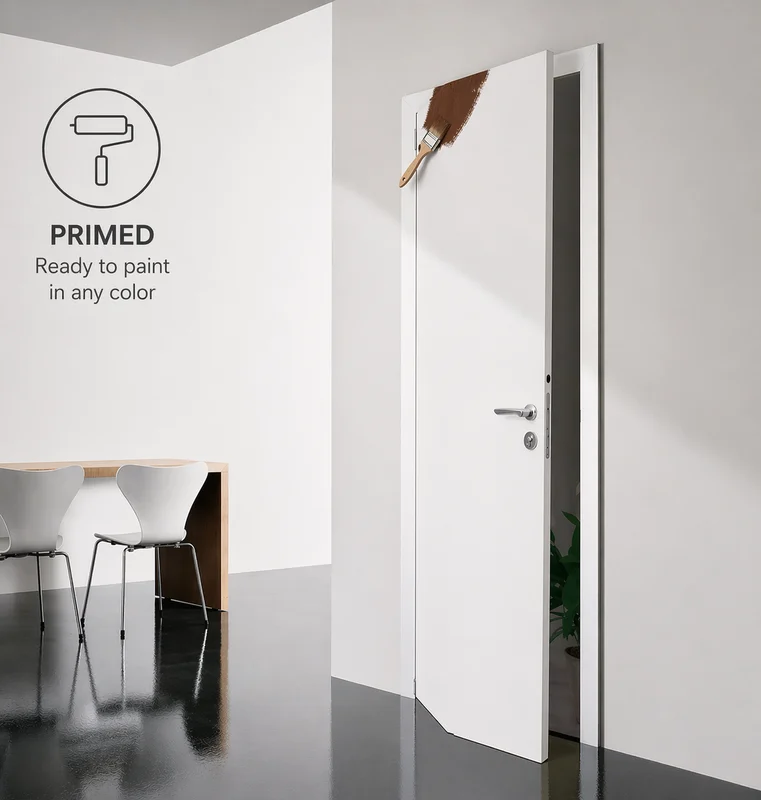 PRIMED Precut Door Panels for Compack 180/90 Hardware Kit. Made in Italy.