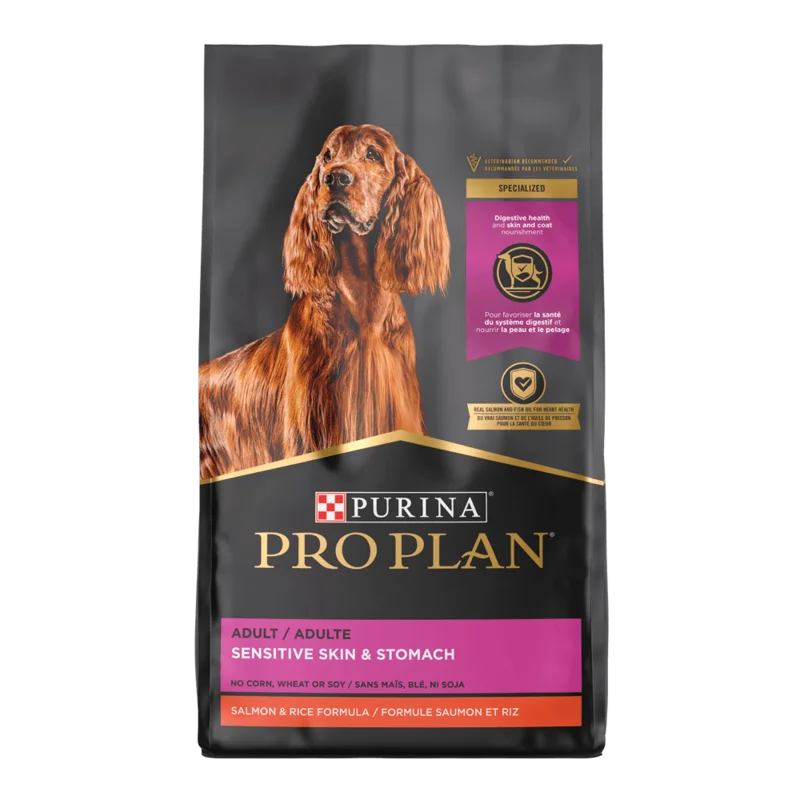 Purina Pro Plan Adult Sensitive Skin & Stomach Salmon & Rice Formula Dry Dog Food