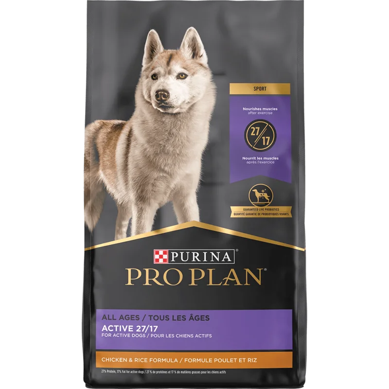 Purina Pro Plan All Ages Sport Active 27/17 Chicken & Rice Formula Dry Dog Food