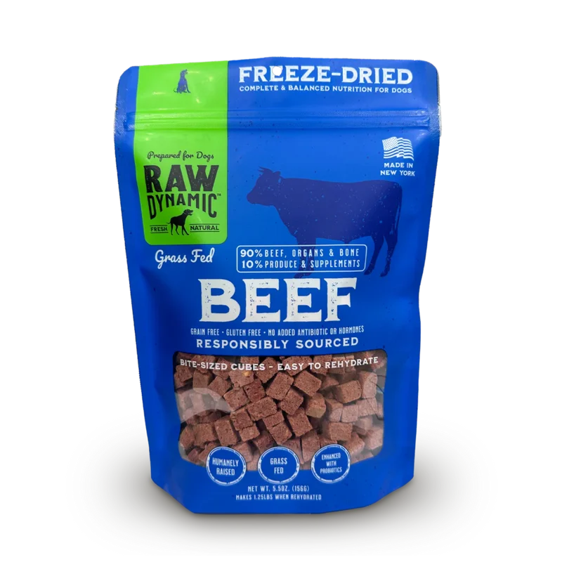 Raw Dynamic Freeze Dried Raw Beef Fromula for Dogs