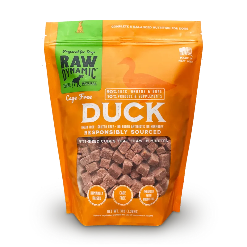 Raw Dynamic Frozen Raw Duck Formula For Dogs