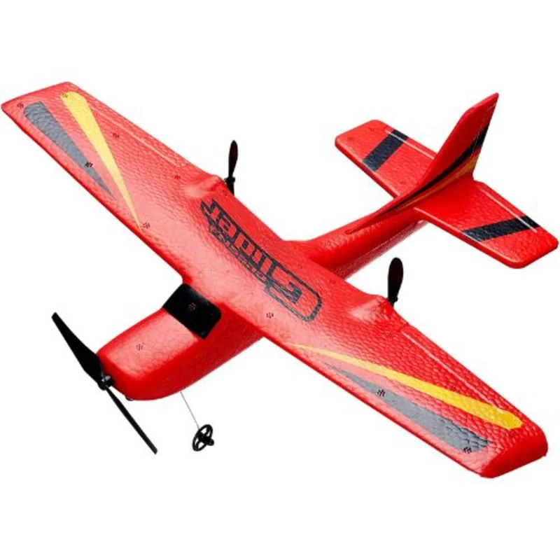 RC Plane 2.4GHz 2-Channel RC Glider with 6-Axis Gyro, Ready to Fly, 2 Batteries