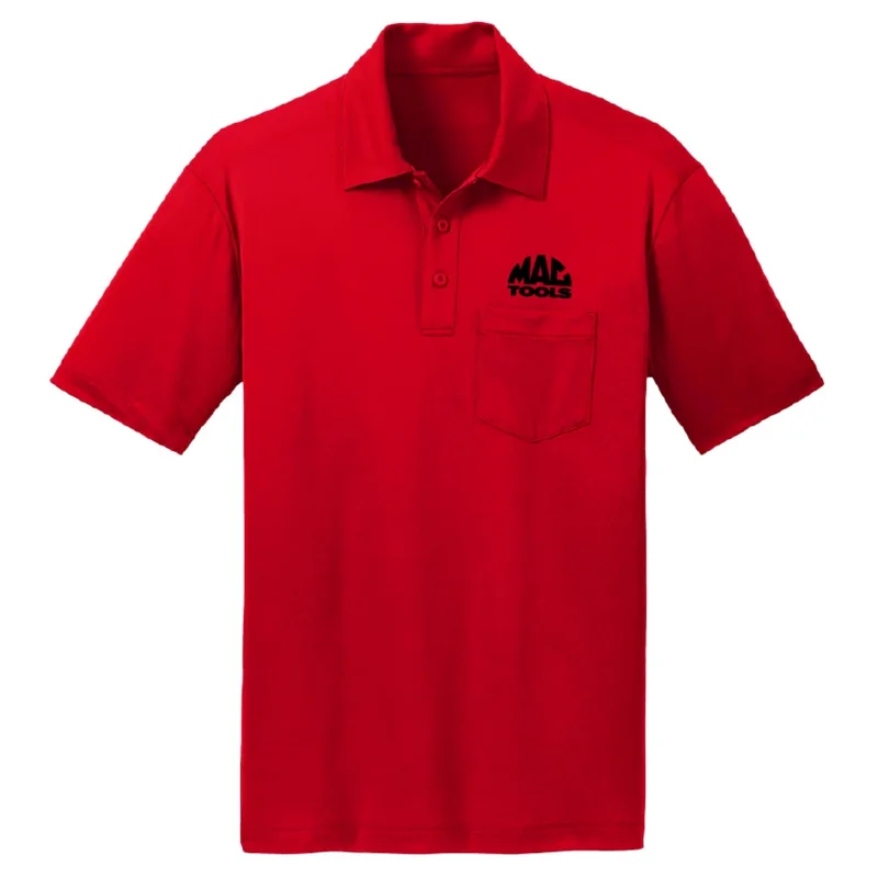 Red Performance Polo