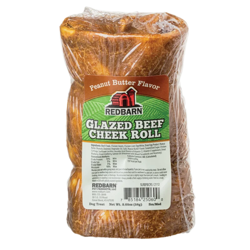 Redbarn Glazed Beef Cheek Rolls - Peanut Butter Flavor