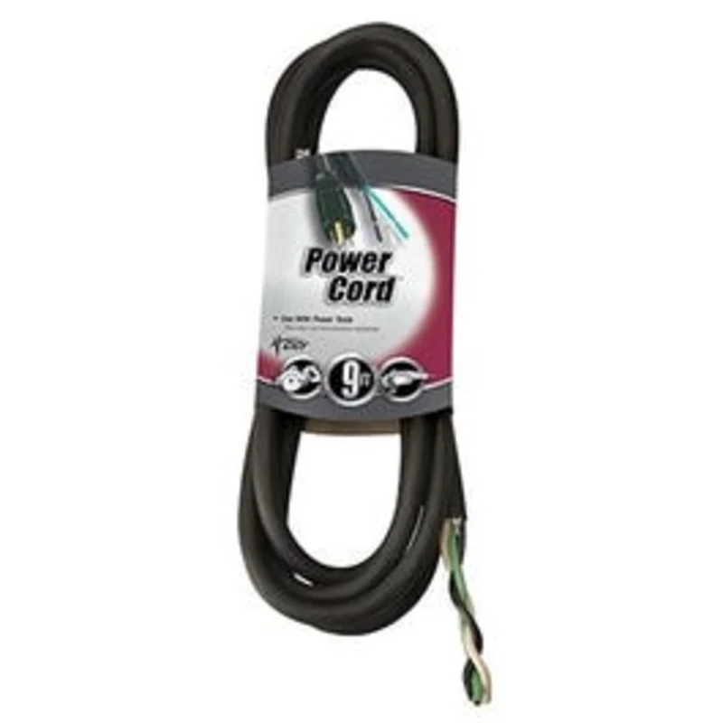 Replacement Power Supply Cord, 14/3, 9-Ft.