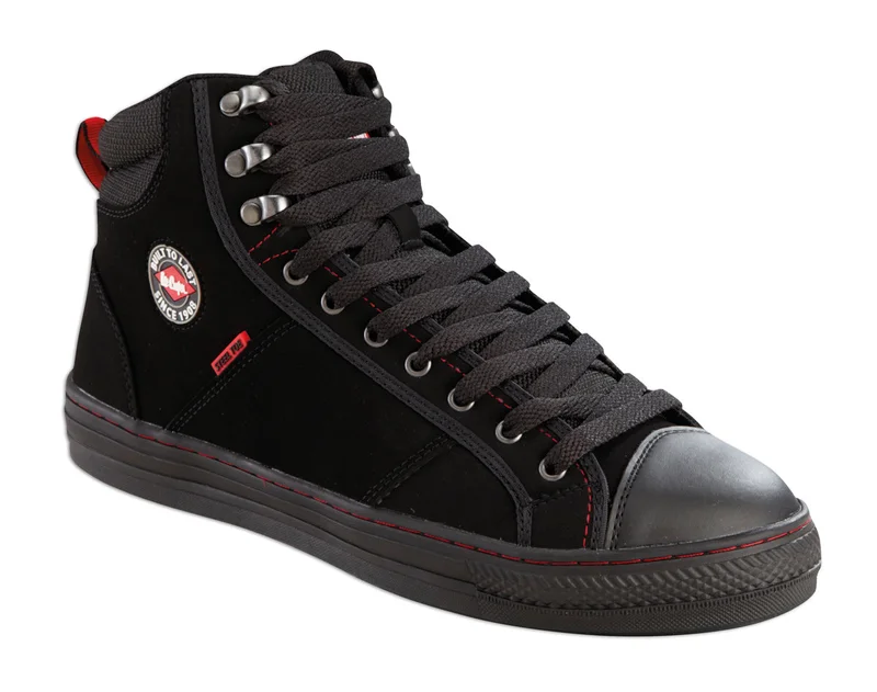 Retro Style Safety Workboot Black - 9 LC022B-9