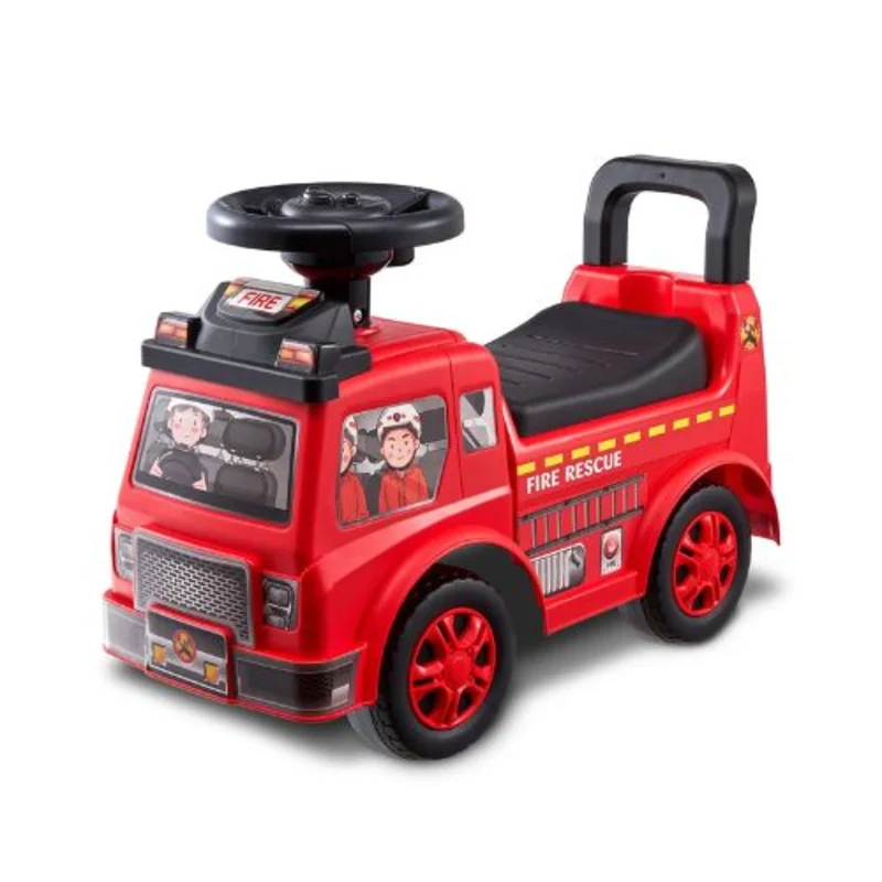 Ride-On Push Car for Toddlers Ages 13 Sit-to-Stand Racer with Music Steering Wheel & Under-Seat Storage Red for Kids