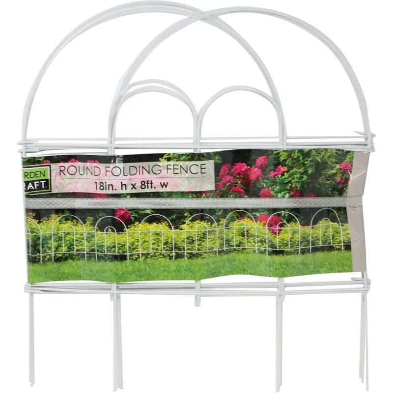 ROUND FOLDING FENCE WHITE
