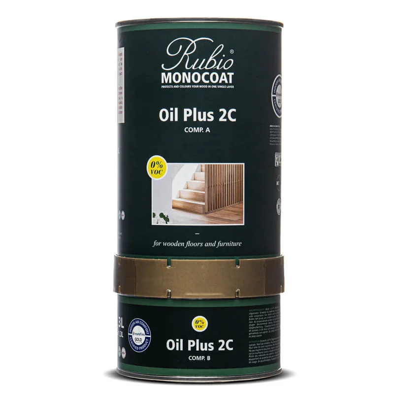 Rubio Monocoat Oil Plus 2C Pure - 1.3L (Includes Parts A & B)