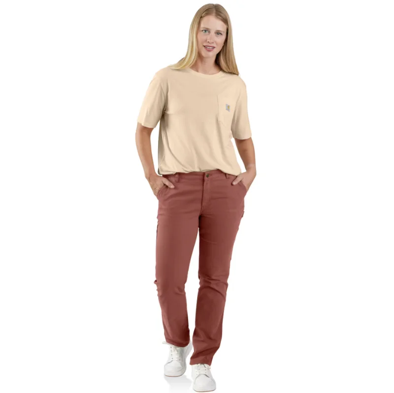 Rugged Flex Relaxed Fit Canvas Work Pant in Sable