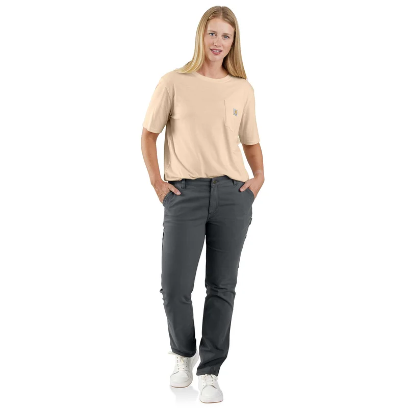 Rugged Flex Relaxed Fit Canvas Work Pant in Shadow