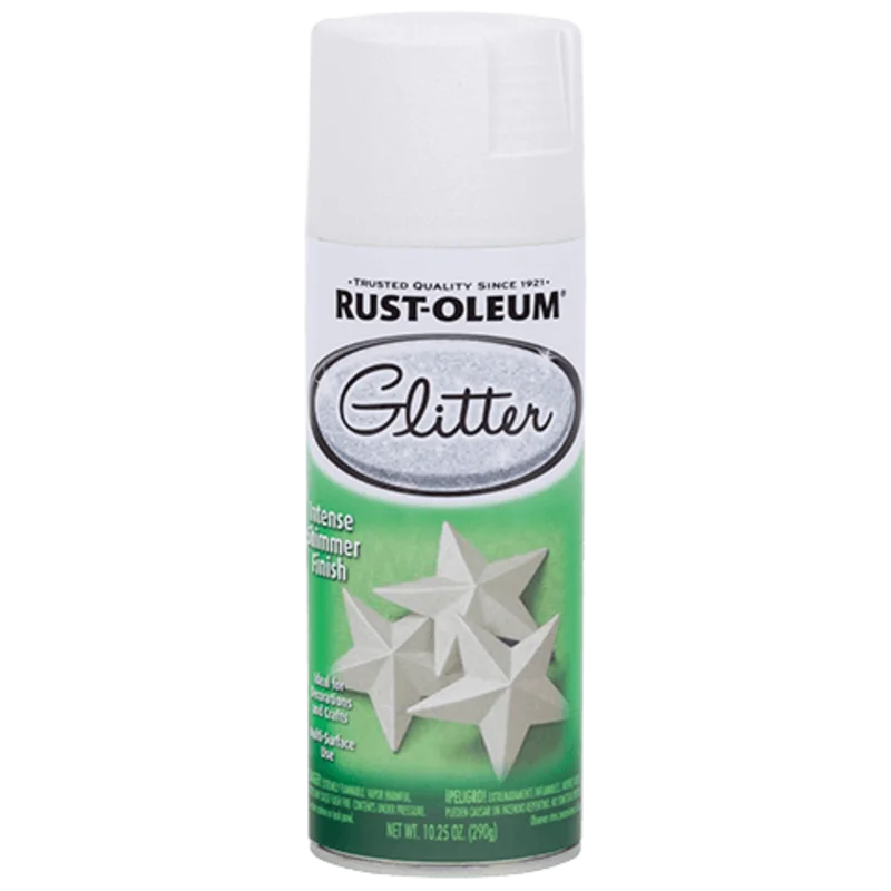 Rust-Oleum Glitter Spray Paint Pearl White Pearl White