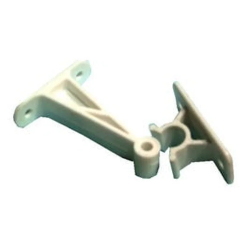 RV Door Catch, White Plastic, 3-In.