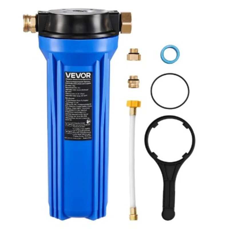 RV Water Filtration System - Drinking Water Filter with Replaceable Cartridge for Campers Boats & RVs | Removes Sediments Chlorine & Odors